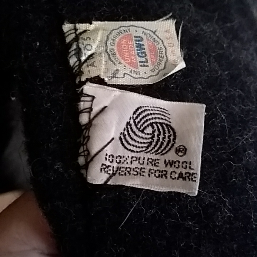 Vintage 100%Wool Poncho/Coat - Picture 4 of 8